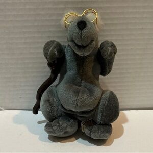 Vintage HeartLine Methuselah Over The Hill Bear 1989 Stuffed Animal Plush 6”